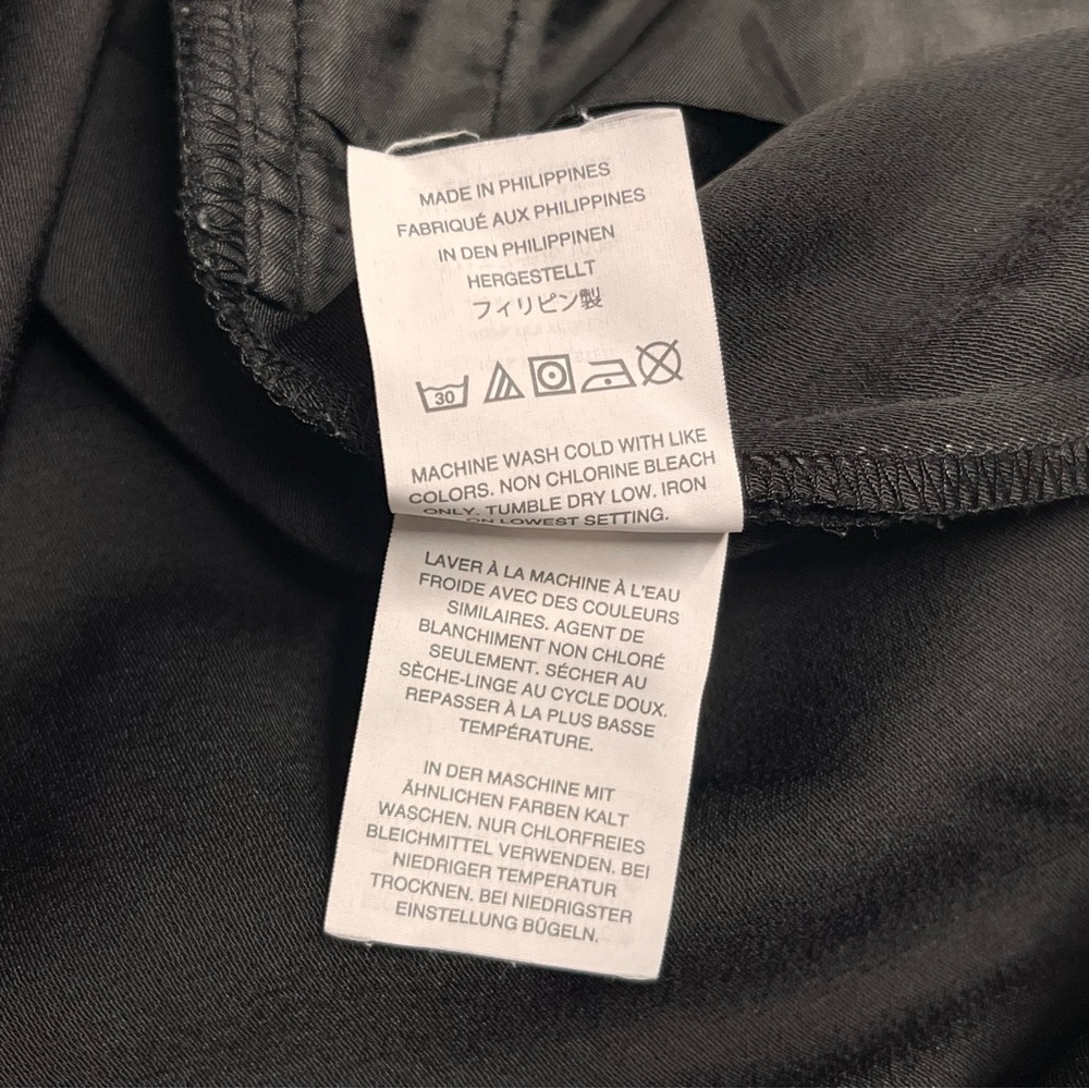 Imperfect J. Crew 365 Black Elastic Waist Pants pocket shirt classic black pants - Picture 11 of 14